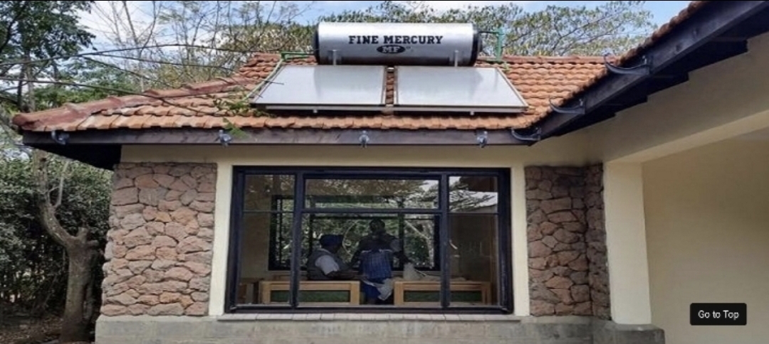 Fine Mercury solar heater on building