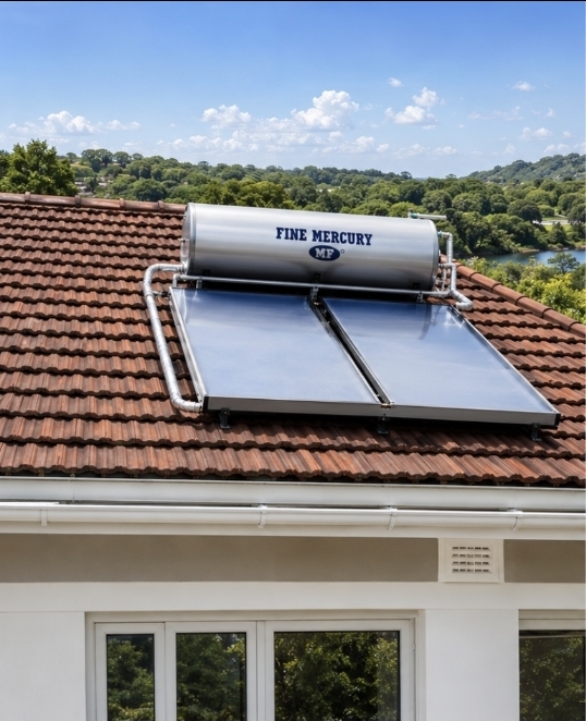Fine Mercury solar water heater installation